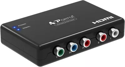 Component To HDMI Converter PORTTA RGB To HDMI Adapter 5 RCA Ypbpr To HDMI Vid • $36.89