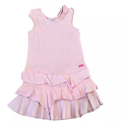 Naartjie Pink Girls Ruffle Sleeveless Dress 9 • $15