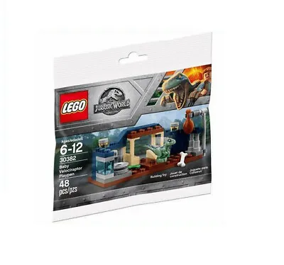 £6.99 • Buy LEGO Jurassic World Baby Velociraptor Playpen Building Toy (30382)