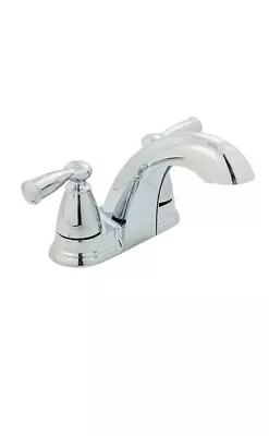 MOEN 84942 Banbury 4 In. Centerset 2-Handle Low-Arc Bathroom Faucet Chrome • $34.90