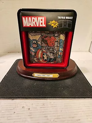 Marvel Trifold Wallet With Collectible Tin Box Estate Find Nice Gift • $12.99