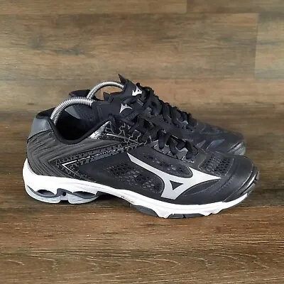 Mizuno Wave Lightning Z5 Women's Volleyball Shoes Sneakers Black Gray Size 11 • $38.66