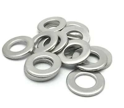 M3 M4 M5 M6 M8 M10 M12 M14 - A4 Marine Grade Stainless Steel Form A Washers • £1.20