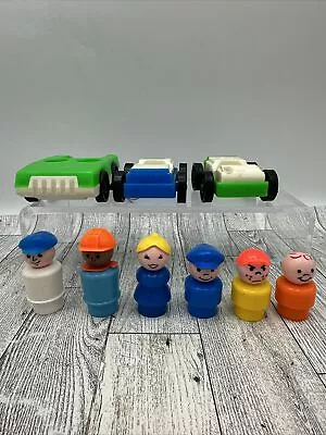 Vintage Little People Toys Figures Mixed Lot Cars Mailman Mom Bully Boy • $19.99