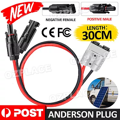 50 AMP ANDERSON PLUG For MC-4 SOLAR PANEL CABLE WIRING Y ADAPTOR CONNECTOR 30CM • $12.75