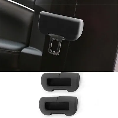 For Ford Mustang Mach-E 2021-24 Black Silica Gel Interior Seat Belt Buckle Cover • $26.60