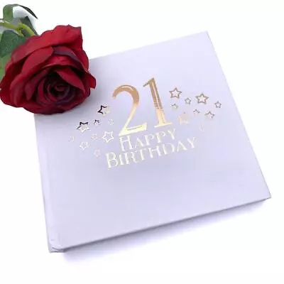 21st Birthday Photo Album For 50 X 6 By 4 Photos Rose Gold Print • £14.99