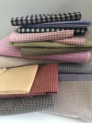 SEWING QUILT Fabric CHECK - GINGHAM  FAT QUARTER You Choose • $3