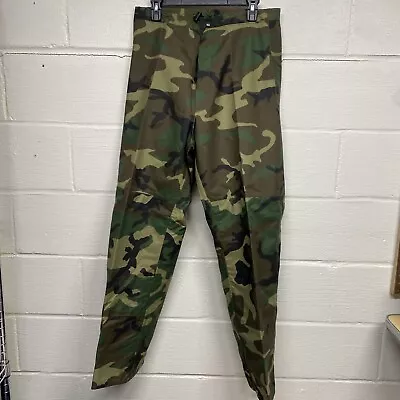 Military Trousers Cold Weather Camo Woodland Goretex Size Small Long • $34.99