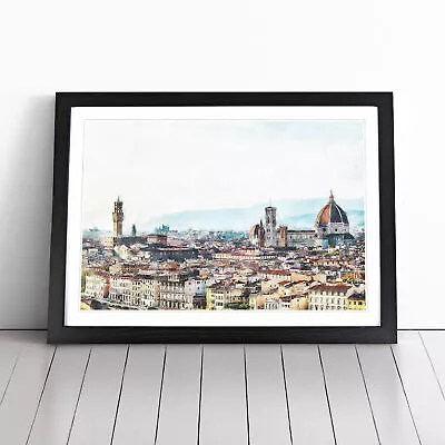 £34.95 • Buy Florence Cathedral & Skyline In Italy Framed Wall Art Print Poster Picture Decor