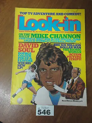 No 36 November 1977 Look In Magazine - Mike Channon TOMORROW PEOPLE Abba BIONICS • £2.95