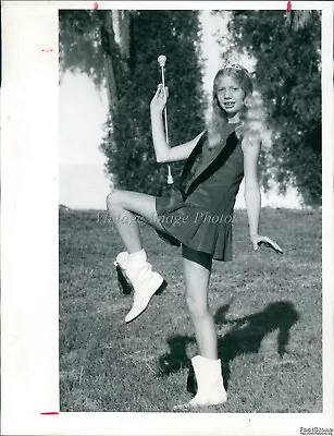 1971 Karen Thompson Of Azalea Jr High School Drum Majorette Football Photo 7X9 • $24.99