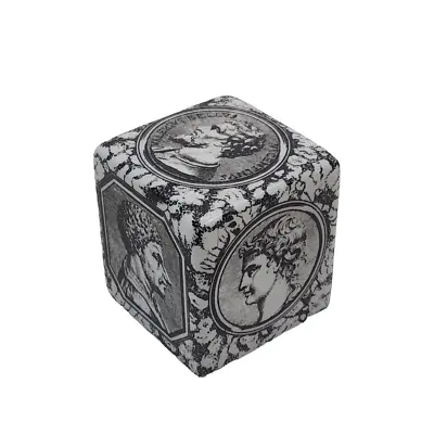 Vintage Italian Piero Fornasetti Roman Leaders Ceramic Cube Paperweight • $259.99