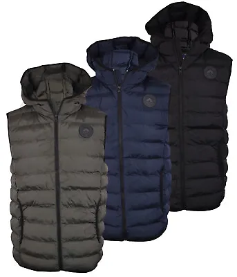 Mens Tokyo Laundry Quilted Padded Puffer Smart Gilet Body Warmer Jacket S-2XL • £22.49