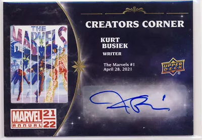 Upper Deck Marvel Annual 2021-22 Creators Corner Autograph CC-KB Busiek • $79.99