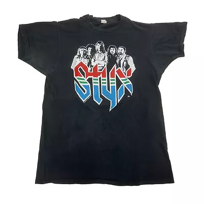 VTG 70s 1978 Styx Band Concert Tour T-Shirt Sz XL (Fits M)  Single Stitch USA • $49.95