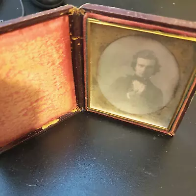 Daguerreotype C.1848 Sixth Plate Portrait Young Man • $22.50