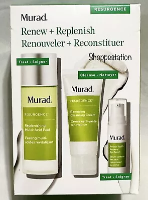 Murad Resurgence 3 Pcs Set Multi Acid Peel + Cleansing Cream + Renewal Eye Serum • $44