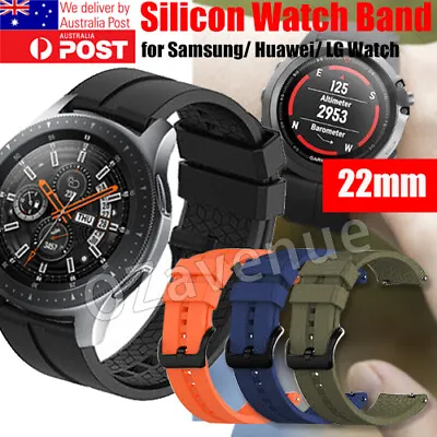 Sport Rubber Silicone Watch Band Strap For Samsung Gear S3 Frontier Classic 22mm • $6.55