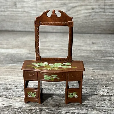 Vintage Renwal Stenciled Vanity Plastic Dollhouse Miniature Furniture • $11.93