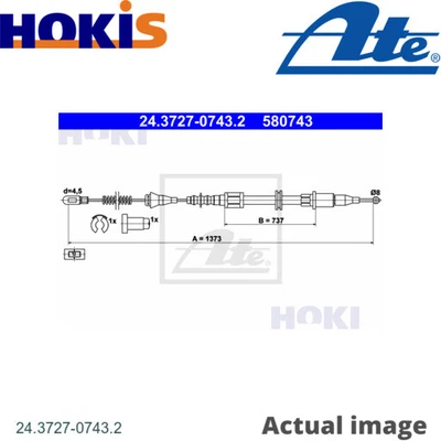 CABLE PARKING BRAKE FOR OPEL CORSA/Hatchback/Van/Caravan/STATION/WAGON/SWING • $53.35
