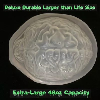 DIY Large Life Size BRAIN DESSERT GELATIN MOLD Zombie Food Halloween Horror Prop • $10.97