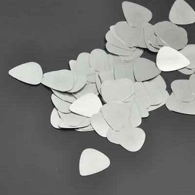 Lots Of 20 Pcs 0.3mm Stainless Steel Blank Guitar Picks Plectrums Thin • $6.85