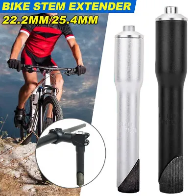Tube 22.2 Mm 25.4mm To 28.6mm(1-1/8 ) Bike Threadless Quill STEM Adapter Bicycle • $9.95