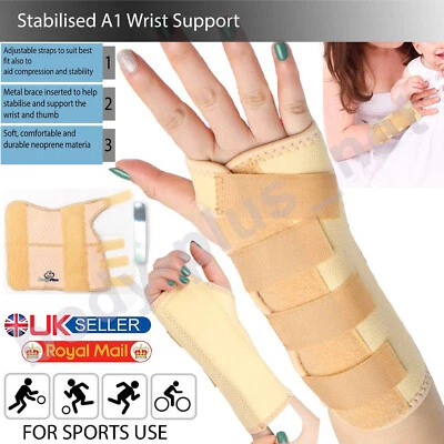 £4.75 • Buy Wrist Support Brace GYM Carpel Tunnel Splint Arthritis Bandage Pain Left Right