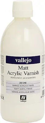 Vallejo Model Color 500 Ml Matt Acrylic Varnish • £20.56