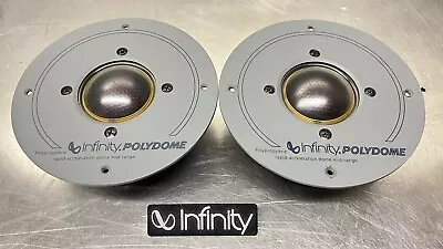 2 Infinity Polypropylene Polydome Speakers 902-5016 Mid-Range Rsb Rs4b Rs3b RS5b • $135