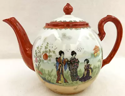 Teapot Geisha Girls GHO Greiner Herda Bavaria Porcelain China 32 Oz VTG • $24.99