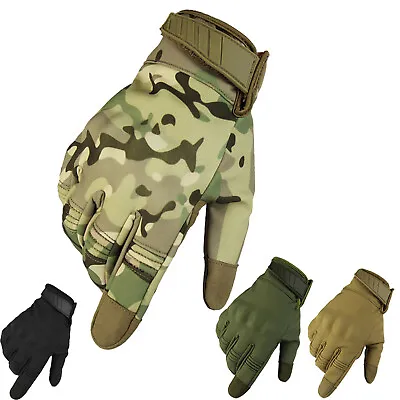 Touchscreen Full Finger Hunting Gloves Combat Shooting Tactical Military Gloves • $15.99