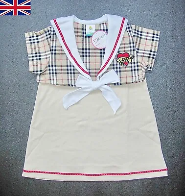 BABY GIRL DRESS Designer Outfit Party Casual Girls Clothing For Aged 9-12 Months • £7.99