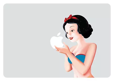 $9.95 • Buy SW006 Beach Snow White Eating Apple Macbook Decal Fits 13 Inch