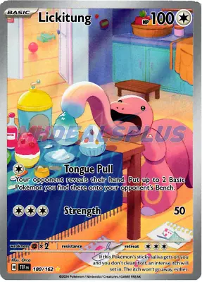 NM Pokemon Temporal Forces Lickitung Illustration Rare Full Art 180 180/162 • $4.95