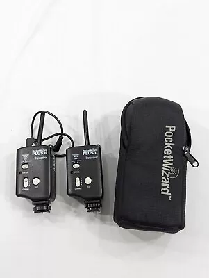 2 POCKETWIZARD Plus II Transceivers Pocket Wizard W/cable And Case • $89.99