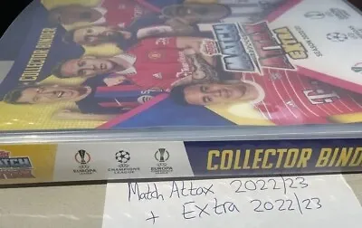 BINDER 305 Cards Match Attax 2022/2023 + EXTRA 22/23 Folder Champions League • £28.99