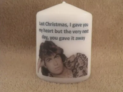 £4.99 • Buy Unique George Michael Christmas WHAM Last Christmas Song Lyrics Candle Gift  