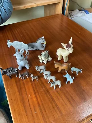 *price Reduced* Lot Vintage Donkey Figurines Various Makers Find Some Treasures! • $15