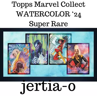 Topps Marvel Collect WATERCOLOR '24 Super Rare Full Set *NO EPIC* 15 Digi Cards • $5