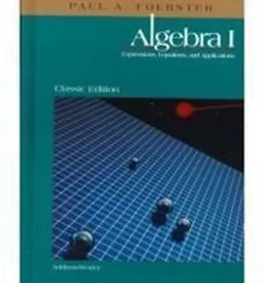 $107.95 • Buy Algebra 1 By Paul A. Foerster