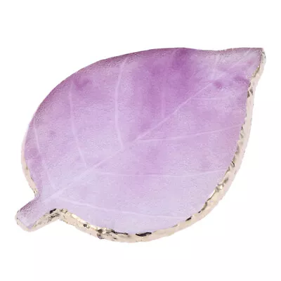 1PC Elegant Leaf Shaped Resin Tray Display Board Manicure Supplies For Painting • $9.58