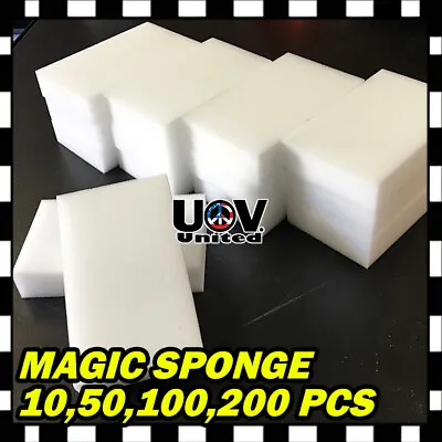 10 - 200PCS Lot Magic Sponge Eraser Melamine Cleaning Foam Home Cleaning Tool • $10.30