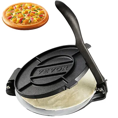 VEVOR 8 Inch Tortilla Press Chapati Maker Roti Dough Maker Heavy Duty Cast Iron • £16.79