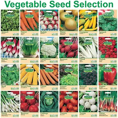 Vegetable Seeds & Herbs Country Value Mr Fothergill's FREE UK DELIVERY Veg Seed • £2.99