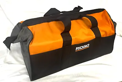 RIDGID 22” X 11  X 12  Large Heavy Duty Tool Bag - 6 Exterior Pockets (From Kit) • $33.95