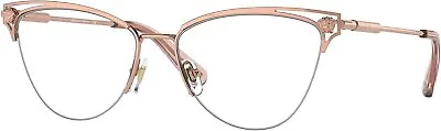 Versace VE 1280 1412 Rose Gold Metal Cat-Eye Eyeglasses 55mm • $89.99