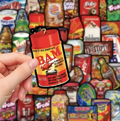 48 Food Parody Stickers Similar To Vintage Topps Wacky Packages Humor Funny New • $8