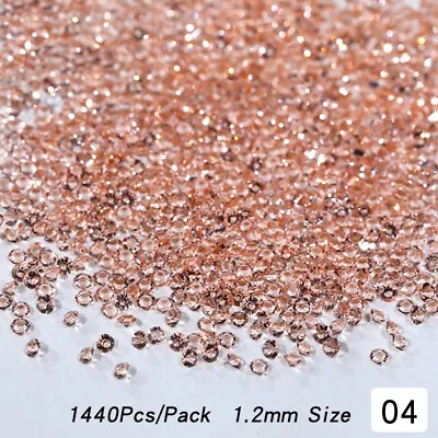 3D Mini Nail Bead Tiny Studs Rose Gold Caviar DIY Gems Micro Nail Jewelry Decor+ • $1.45